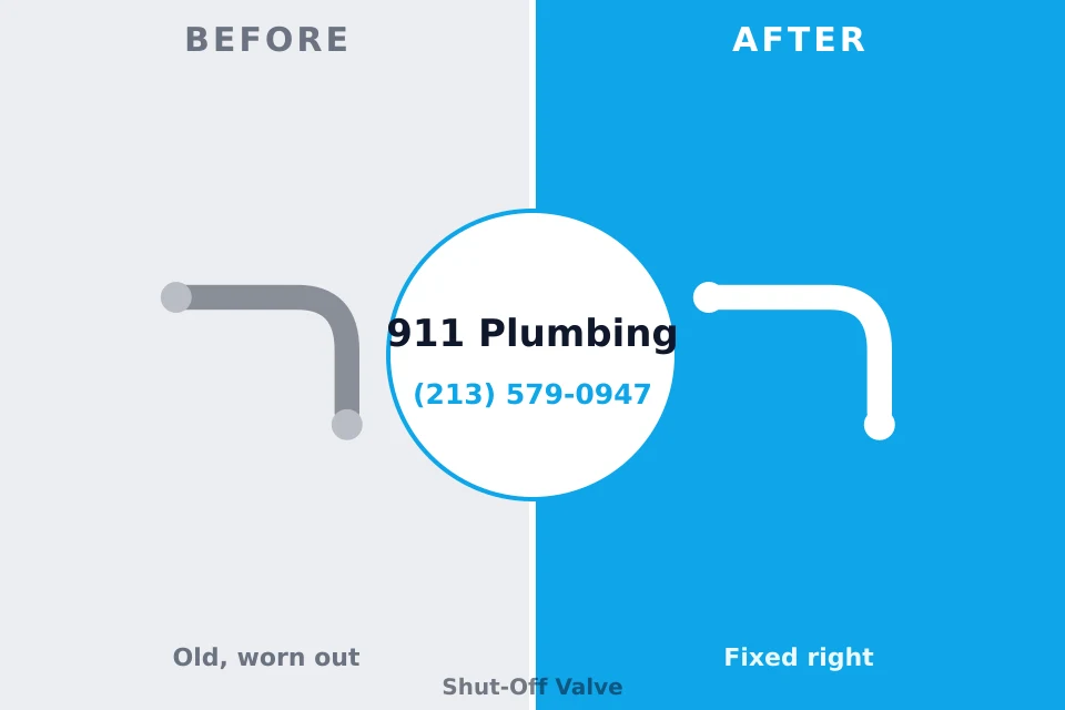 Before and after: plumbing repair Farmington, MS